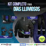 ¡Compra  🔥 Combo Especial Impermeable Motero Rainguard C8 + Botas Látex + Guantes con Protecciones 🏍️💥