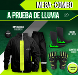 ¡Compra  🔥 Combo Especial Impermeable Motero Rainguard C8 + Botas Látex + Guantes con Protecciones 🏍️💥