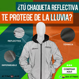 ¡Protección Total en Ruta!CHAQUETA  Reflectiva + GUANTES   🛡️🔥