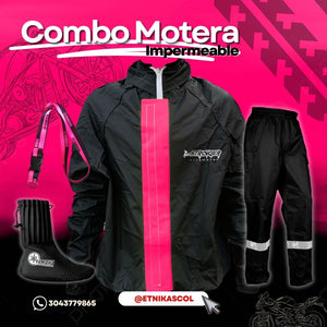 ¡Compra  🔥 Combo Especial Impermeable Motero Rainguard C8 + Botas Látex + Guantes con Protecciones 🏍️💥