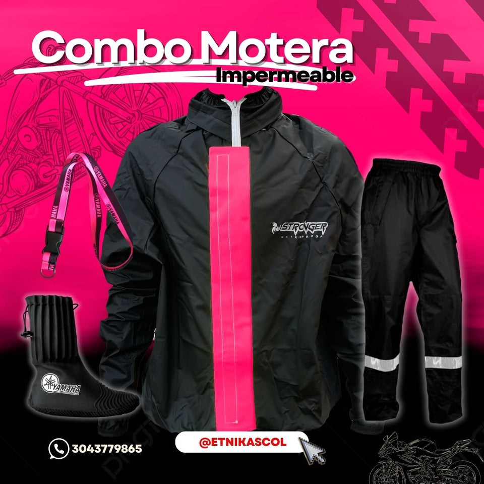 ¡Compra  🔥 Combo Especial Impermeable Motero Rainguard C8 + Botas Látex + Guantes con Protecciones 🏍️💥