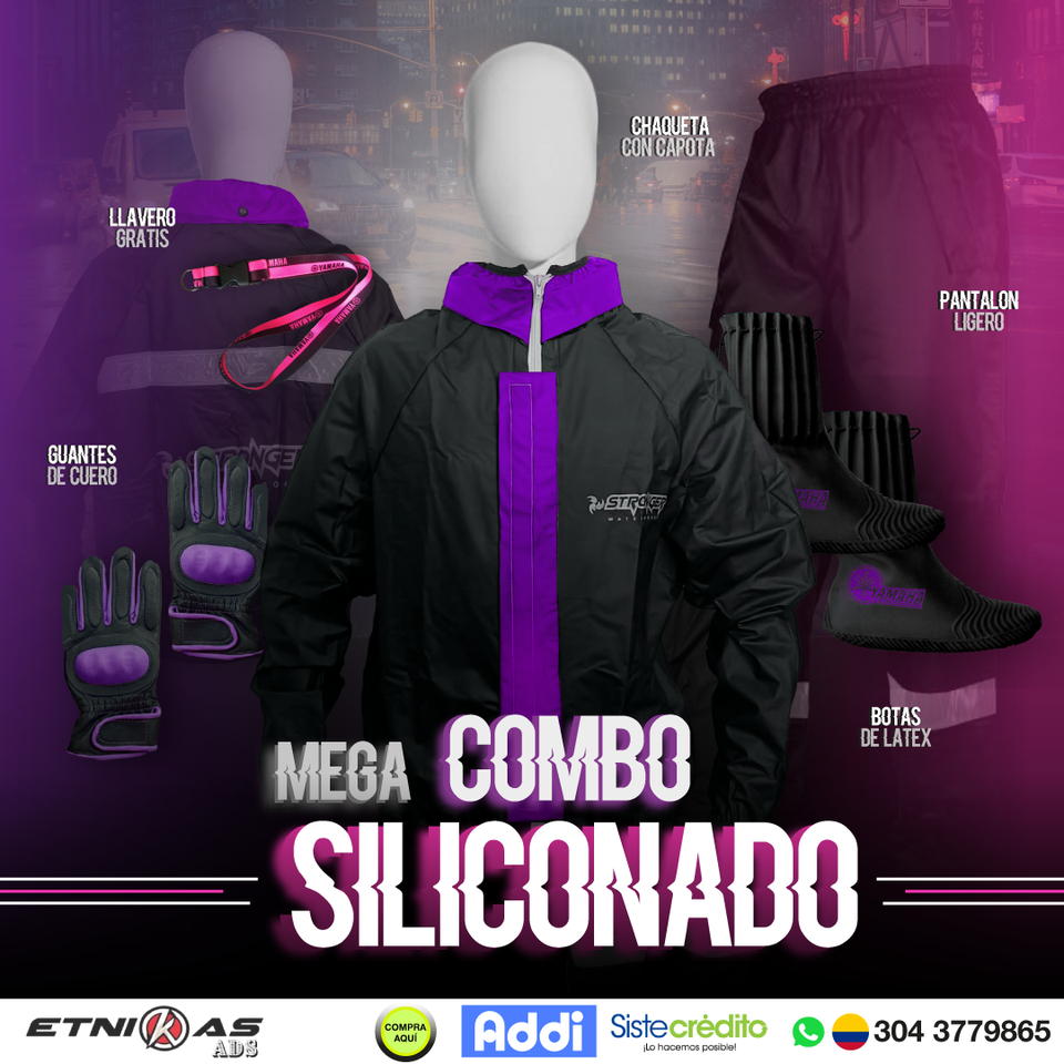 ¡Compra  🔥 Combo Especial Impermeable Motero Rainguard C8 + Botas Látex + Guantes con Protecciones 🏍️💥